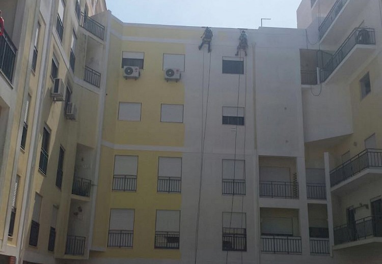 Pintura de Edifício com Rapel